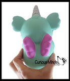 MULTIPLE STYLES - Large Mystical Animal with Horn and Wings Slow Rise Squishies Slow Rise Foam - Scented Sensory, Stress, Fidget Toy - Penguin, Unicorn, Corgi Dog, Sloth, Koala, Panda