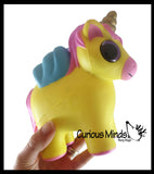 MULTIPLE STYLES - Large Mystical Animal with Horn and Wings Slow Rise Squishies Slow Rise Foam - Scented Sensory, Stress, Fidget Toy - Penguin, Unicorn, Corgi Dog, Sloth, Koala, Panda