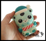 Winter Animal Themed Slow Rise Squishy Toys - Memory Foam Squish Stress Ball - Winter Christmas