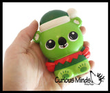 Winter Animal Themed Slow Rise Squishy Toys - Memory Foam Squish Stress Ball - Winter Christmas