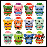 Winter Animal Themed Slow Rise Squishy Toys - Memory Foam Squish Stress Ball - Winter Christmas