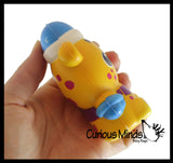 Winter Animal Themed Slow Rise Squishy Toys - Memory Foam Squish Stress Ball - Winter Christmas