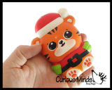 Winter Animal Themed Slow Rise Squishy Toys - Memory Foam Squish Stress Ball - Winter Christmas