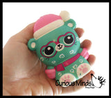 Winter Animal Themed Slow Rise Squishy Toys - Memory Foam Squish Stress Ball - Winter Christmas