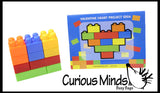 LAST CHANCE - LIMITED STOCK - Unique Valentines Day Cards for Kids - Building Brick Heart