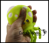 Light-Up Octopus/Jellyfish Bath Toy - Stress Ball - Wiggly Jiggly Squishy Flashing Fidget Ball