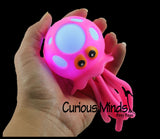 Light-Up Octopus/Jellyfish Bath Toy - Stress Ball - Wiggly Jiggly Squishy Flashing Fidget Ball