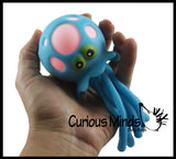 Light-Up Octopus/Jellyfish Bath Toy - Stress Ball - Wiggly Jiggly Squishy Flashing Fidget Ball