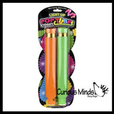 LAST CHANCE - LIMITED STOCK  - Light-Up Large Pull and Pop Snap Expanding Flexible Accordion Tube Toy - Free Play - Open Ended Fidget Toy