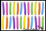 LAST CHANCE - LIMITED STOCK  - Light-Up Large Pull and Pop Snap Expanding Flexible Accordion Tube Toy - Free Play - Open Ended Fidget Toy