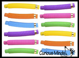 LAST CHANCE - LIMITED STOCK  - Light-Up Large Pull and Pop Snap Expanding Flexible Accordion Tube Toy - Free Play - Open Ended Fidget Toy