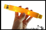 LAST CHANCE - LIMITED STOCK  - Light-Up Large Pull and Pop Snap Expanding Flexible Accordion Tube Toy - Free Play - Open Ended Fidget Toy