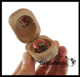 Love bug in Box Novelty Gift - Bugs Legs Wiggle So it Looks Alive - Wooden Hinged Box Nut Ladybug