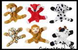 Cute Plush Animal Magnets - Locker Critters - Fridge Magnet - Cute - Magnets in Hands and Feet Fun Decoration
