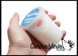 Melting Snowman Slime - White Slime with Snow Man Parts - Eyes, Stick Arms and Carrot Nose - Christmas Party Favor
