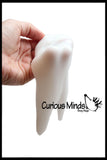 Melting Snowman Slime - White Slime with Snow Man Parts - Eyes, Stick Arms and Carrot Nose - Christmas Party Favor