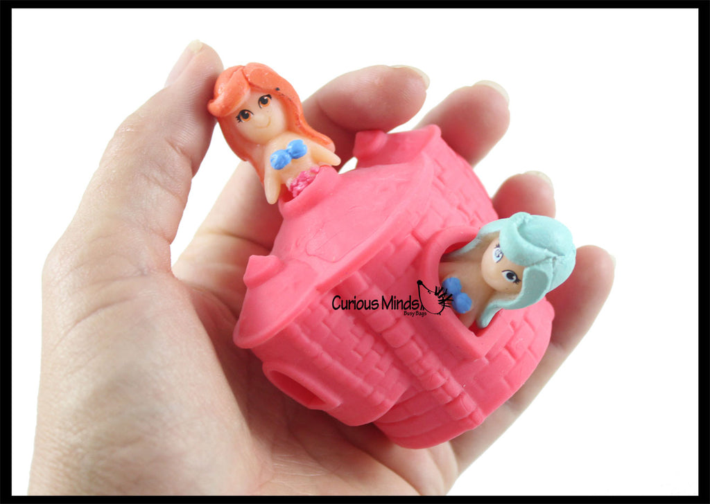 NEW - Mermaid in Castle - Peek a Boo / Hide and Seek Stretchy Fidget Toy