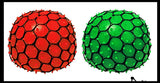 2.5" Bubble Mesh Balls - Squishy Fidget Ball with Web Netting - Stress Ball Color Changing Blobs - Sensory, Fidget Toy- Gooey Squish Bubble Popping OT