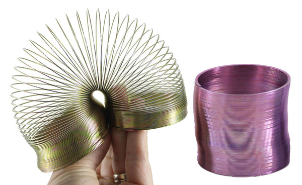 Metal Colored Magic Spring Coil Toy - Sensory Fidget Toy - Relaxing ...