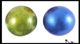 Metallic Glitter Thick Gel-Filled Squeeze Stress Balls  -  Sensory, Stress, Fidget Toy