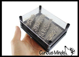 Metal 5" x 3.5" Rectangle Shape Pin Art Classic Fun Toy - 3D Clone Sculpture Impression Toy - Classic 80's Desk Fidget Toy