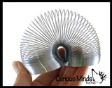 2" Metal Colored Magic Spring Coil Toy -  Sensory Fidget Toy - Relaxing & Mesmerizing - Stair Walking Fun Classic Toy