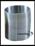 2" Metal Colored Magic Spring Coil Toy -  Sensory Fidget Toy - Relaxing & Mesmerizing - Stair Walking Fun Classic Toy