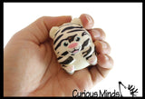 Cute Chunky Animals Micro Slow Rise Squishy Toys - Mini Tiny Animals - Memory Foam Party Favors, Fidgets, Prizes, OT