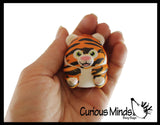 Cute Chunky Animals Micro Slow Rise Squishy Toys - Mini Tiny Animals - Memory Foam Party Favors, Fidgets, Prizes, OT