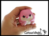 Cute Chunky Animals Micro Slow Rise Squishy Toys - Mini Tiny Animals - Memory Foam Party Favors, Fidgets, Prizes, OT