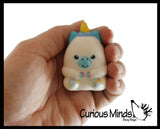 Cute Chunky Animals Micro Slow Rise Squishy Toys - Mini Tiny Animals - Memory Foam Party Favors, Fidgets, Prizes, OT