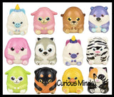 Cute Chunky Animals Micro Slow Rise Squishy Toys - Mini Tiny Animals - Memory Foam Party Favors, Fidgets, Prizes, OT