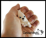 Cute Chunky Animals Micro Slow Rise Squishy Toys - Mini Tiny Animals - Memory Foam Party Favors, Fidgets, Prizes, OT