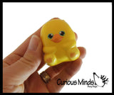 Cute Chunky Animals Micro Slow Rise Squishy Toys - Mini Tiny Animals - Memory Foam Party Favors, Fidgets, Prizes, OT