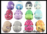 Cute Laying Animal Micro Slow Rise Squishy Toys - Mini Animals - Memory Foam Party Favors, Prizes, OT