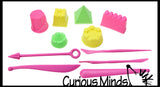 LAST CHANCE - LIMITED STOCK - - SALE - Mini Cutters and Molds - Sand Sculpting Tool Set - Doh - Moving Sand