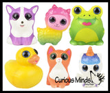 Small Animal Slow Rise Squishies Slow Rise Foam - Scented Sensory, Stress, Fidget Toy - Unicorn, Frog, Cat, Dog, Alpaca, Panda, Duck, Sloth