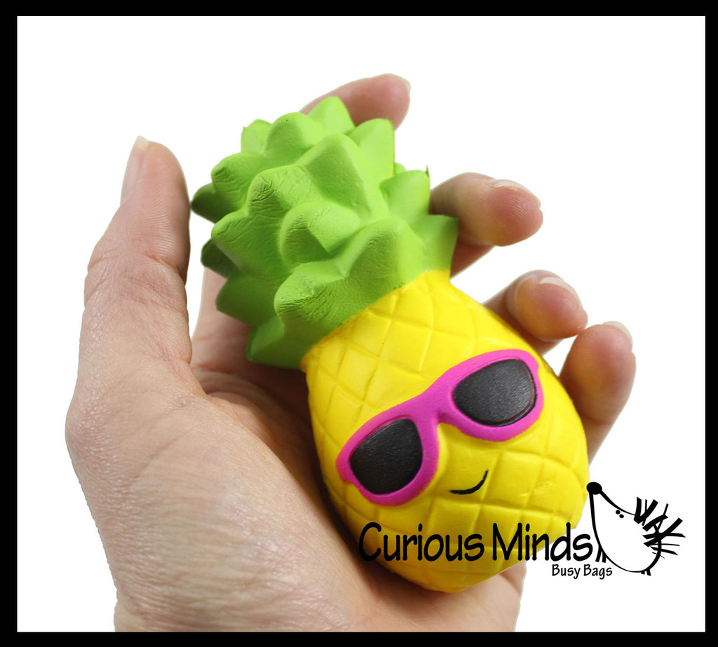 Mini Squishy Slow Rise Foam Pineapple  -  Sensory, Stress, Fidget Toy