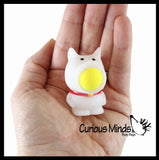 LAST CHANCE - LIMITED STOCK - SALE -Mini Animal Ball Popper Shooter Toy - Put Ball in Mouth and Squeeze to Shoot it Out