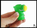 LAST CHANCE - LIMITED STOCK - SALE -Mini Animal Ball Popper Shooter Toy - Put Ball in Mouth and Squeeze to Shoot it Out