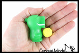 LAST CHANCE - LIMITED STOCK - SALE -Mini Animal Ball Popper Shooter Toy - Put Ball in Mouth and Squeeze to Shoot it Out