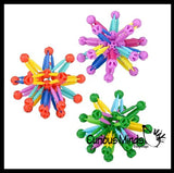 Mini Collapsible Ball - Expanding and Contracting Ball - Grow and Shrink Fidget Ball - Anxiety Breathing Exercises