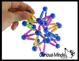 Mini Collapsible Ball - Expanding and Contracting Ball - Grow and Shrink Fidget Ball - Anxiety Breathing Exercises