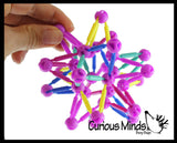 Mini Collapsible Ball - Expanding and Contracting Ball - Grow and Shrink Fidget Ball - Anxiety Breathing Exercises