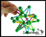 Mini Collapsible Ball - Expanding and Contracting Ball - Grow and Shrink Fidget Ball - Anxiety Breathing Exercises