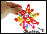 Mini Collapsible Ball - Expanding and Contracting Ball - Grow and Shrink Fidget Ball - Anxiety Breathing Exercises