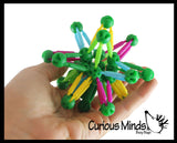 Mini Collapsible Ball - Expanding and Contracting Ball - Grow and Shrink Fidget Ball - Anxiety Breathing Exercises