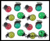Tiny Mesh Ball - Squishy Fidget Ball with Web Netting - Stress Ball Color Changing Blobs