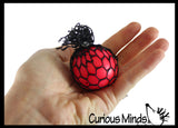 Tiny Mesh Ball - Squishy Fidget Ball with Web Netting - Stress Ball Color Changing Blobs
