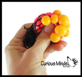 Tiny Mesh Ball - Squishy Fidget Ball with Web Netting - Stress Ball Color Changing Blobs